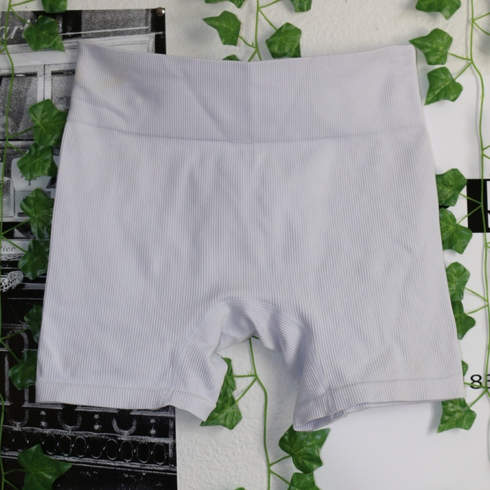 Wild Fable (Target) Light Blue Seamless Ribbed Shorts, Size Small